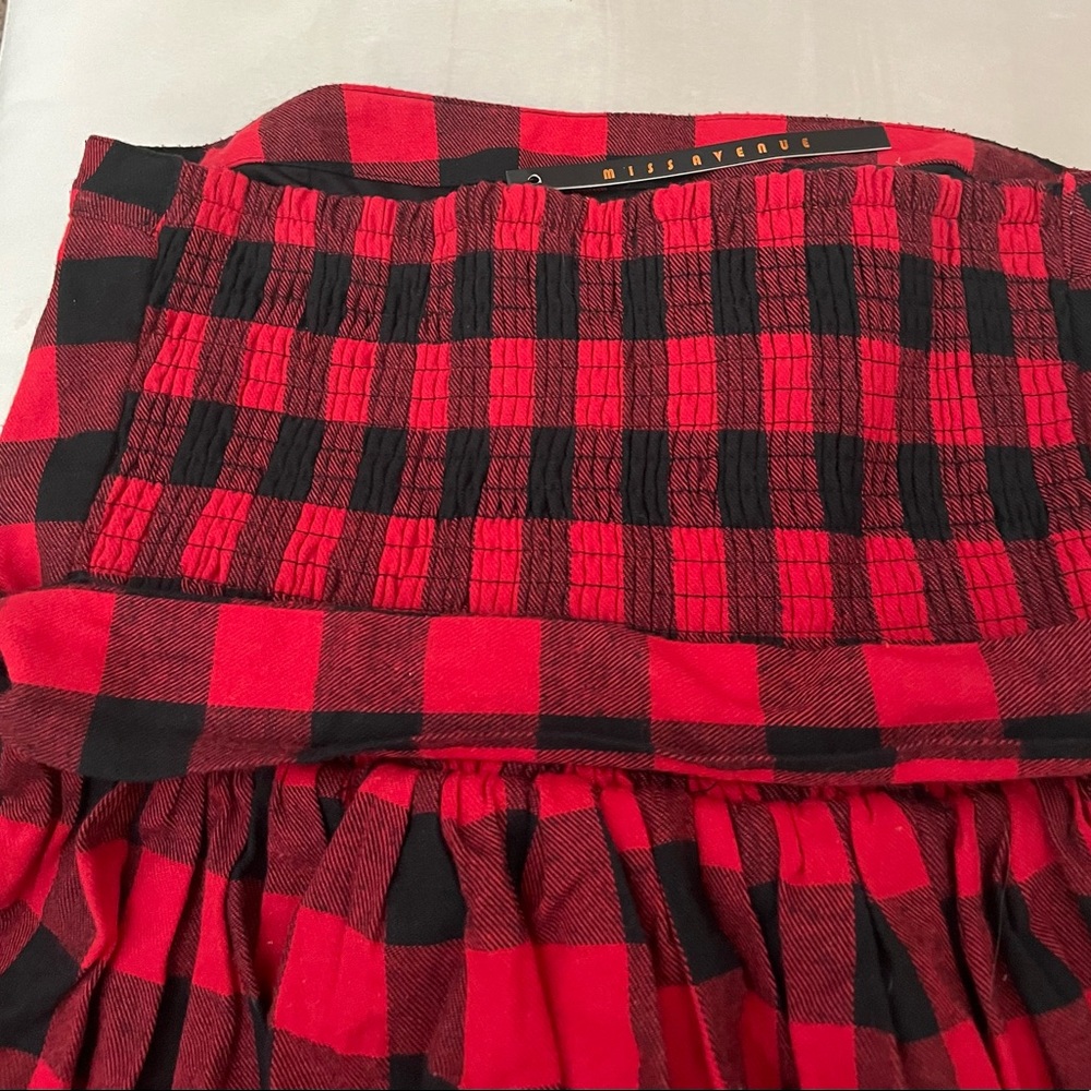 Strapless buffalo print juniors/ women dress 👗 - Picture 5 of 9